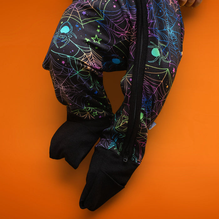 Halloween | Spooky Webs | Bamboo Zipper Pajamas
