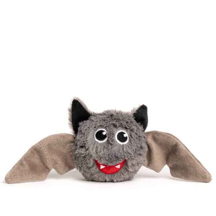 Halloween Spooky Winged Bat Plush Squeaky Ball Dog Toy