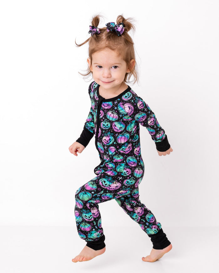 Halloween | Starlight Pumpkins | Bamboo Zipper Pajamas