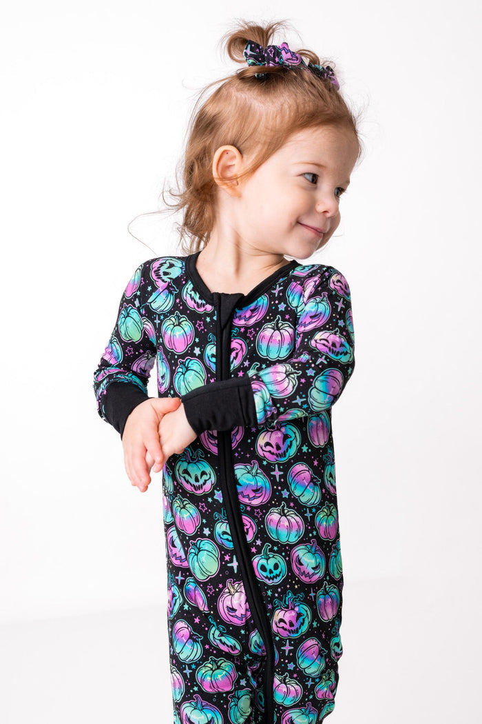 Halloween | Starlight Pumpkins | Bamboo Zipper Pajamas