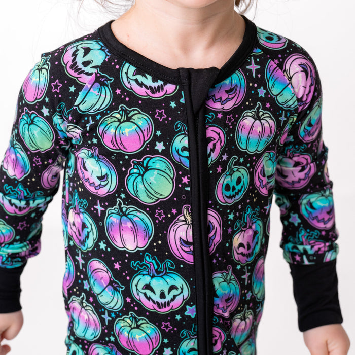 Halloween | Starlight Pumpkins | Bamboo Zipper Pajamas