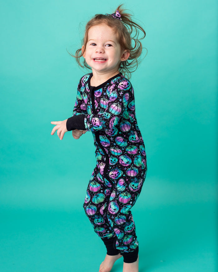 Halloween | Starlight Pumpkins | Bamboo Zipper Pajamas
