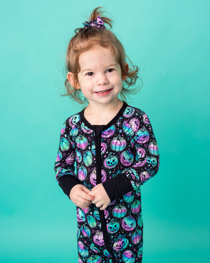 Halloween | Starlight Pumpkins | Bamboo Zipper Pajamas