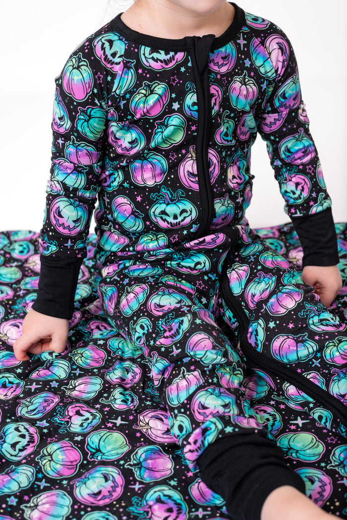 Halloween | Starlight Pumpkins | Bamboo Zipper Pajamas