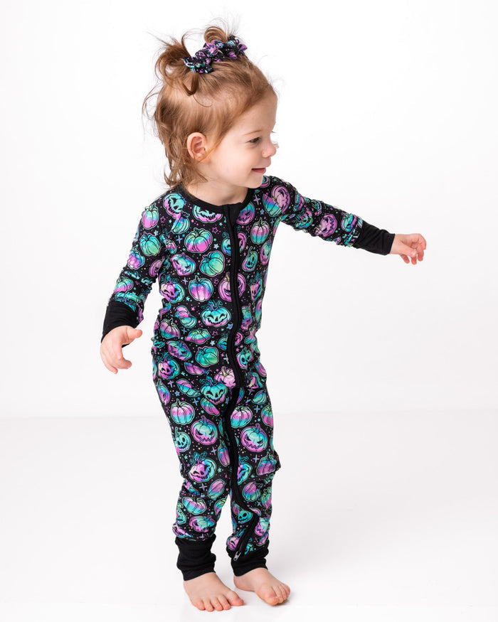 Halloween | Starlight Pumpkins | Bamboo Zipper Pajamas