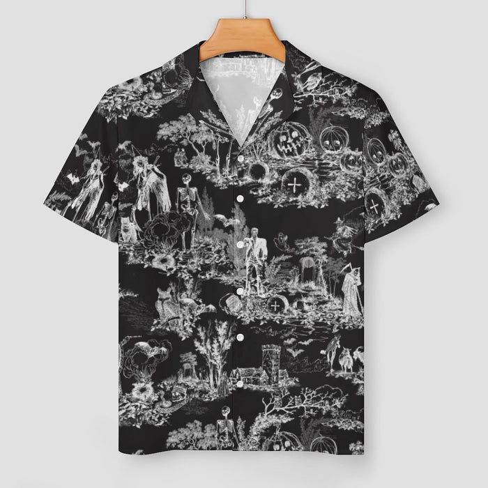 Halloween Toile Button Down PJs (Adults) - PRE ORDER