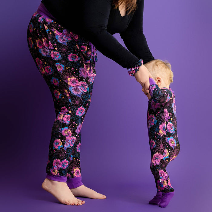 Halloween | Violet Webs | Women's Bamboo Joggers