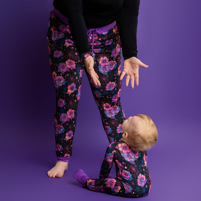 Halloween | Violet Webs | Women's Bamboo Joggers