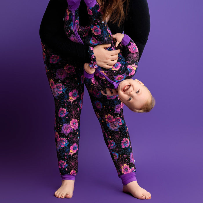 Halloween | Violet Webs | Women's Bamboo Joggers