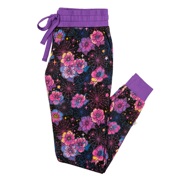 Halloween | Violet Webs | Women's Bamboo Joggers