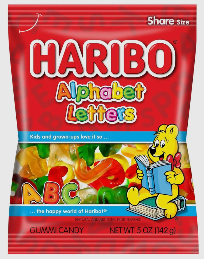 Haribo Gummi Candy - Alphabet Letters