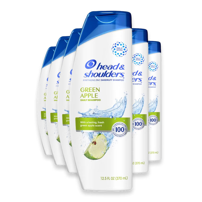 Head & Shoulders Green Apple Anti-Dandruff Shampoo - 12.5 oz - 6 Pack