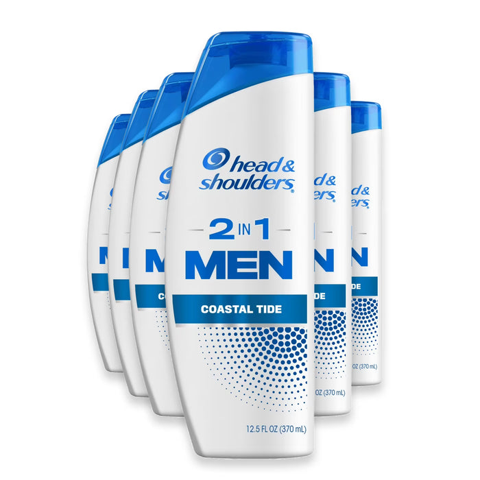 Head & Shoulders Men Coastal Tide 2-in-1 Shampoo - 12.5 oz - 6 Pack
