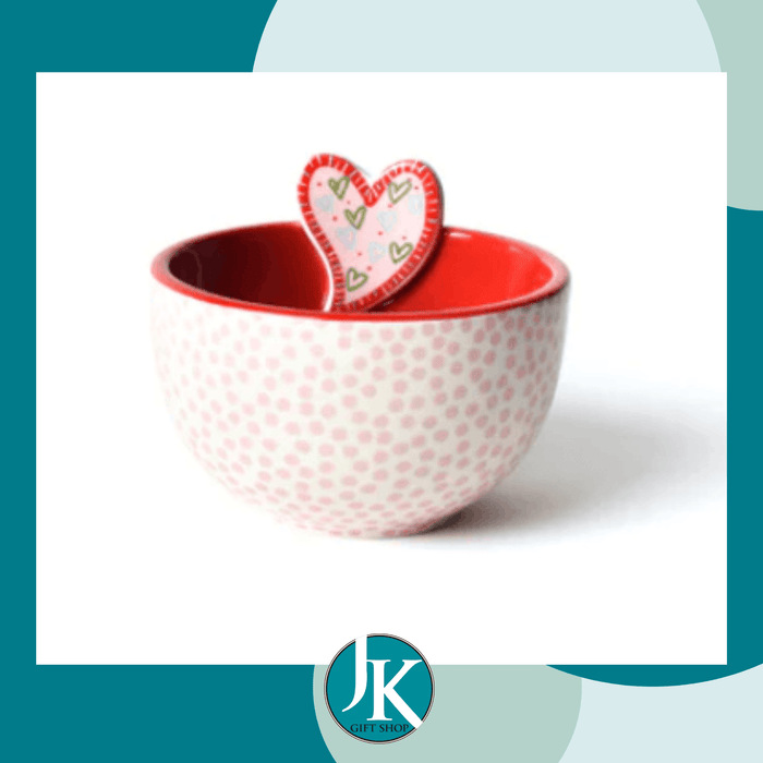 Heart Embellishment Bowl Happy Everything