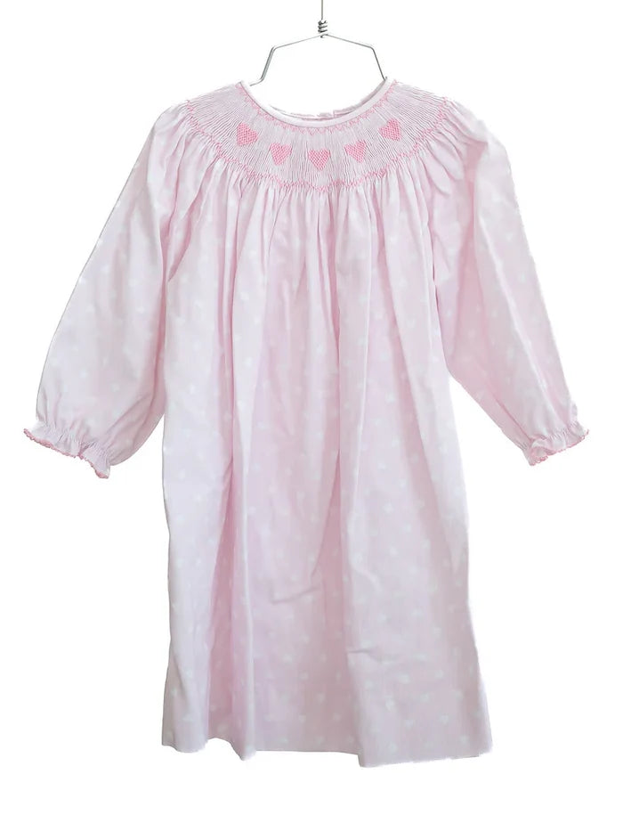 Helen Dress - Pink Hearts