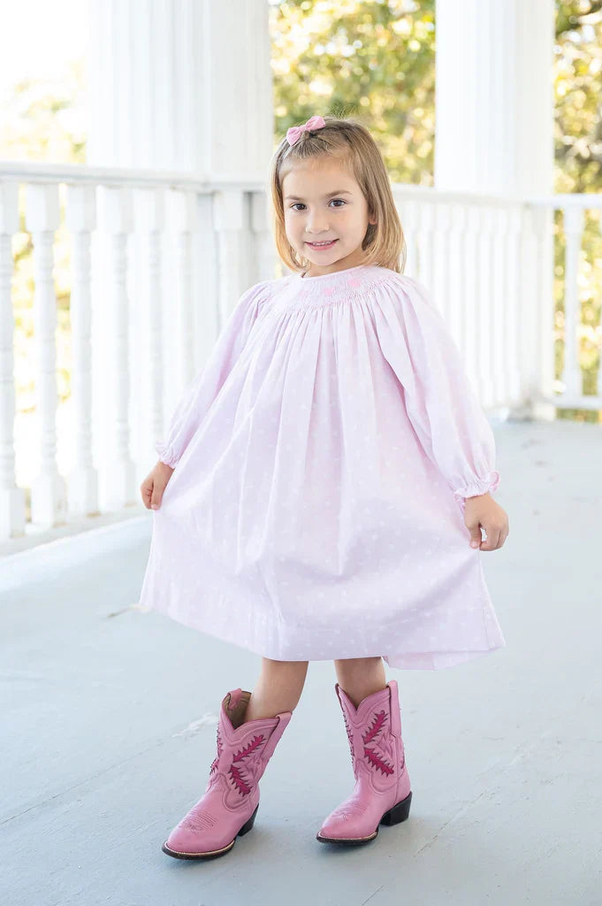 Helen Dress - Pink Hearts