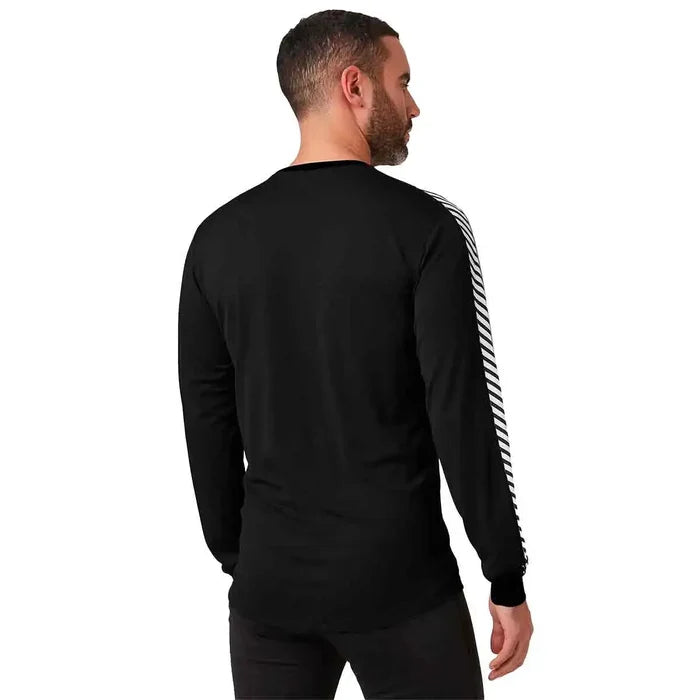 Helly Hansen Mens Lifa Stripe Long Sleeve Crew Base Layer - John Bull Clothing  from  John Bull Clothing