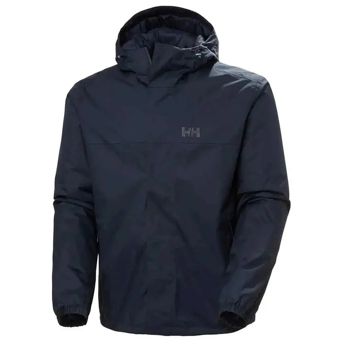 Helly Hansen Men's Vancouver Fleece Lined Jacket in black, offering a sleek, weatherproof design with a fleece lining for added warmth. Navy from  John Bull Clothing