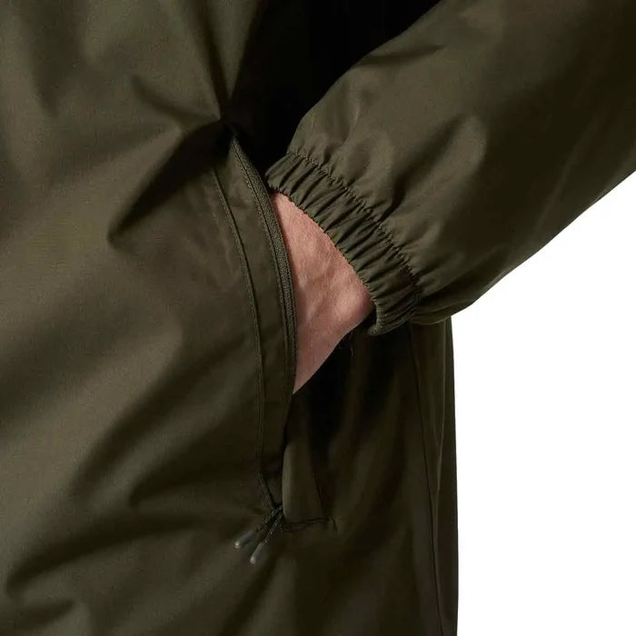 Detail of the Helly Hansen Men's Vancouver Fleece Lined Jacket's zippered pocket, highlighting its secure storage and functional design.  from  John Bull Clothing