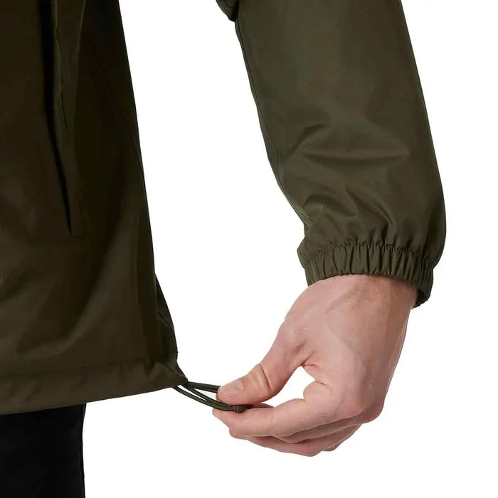 Close-up of the adjustable hem drawcord on the Helly Hansen Men's Vancouver Fleece Lined Jacket, ensuring a customizable and snug fit.  from  John Bull Clothing