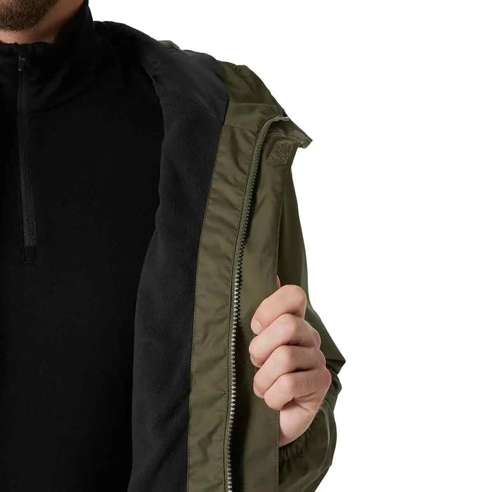 Interior view of the Helly Hansen Men's Vancouver Fleece Lined Jacket, displaying its soft fleece lining for added warmth and comfort.  from  John Bull Clothing
