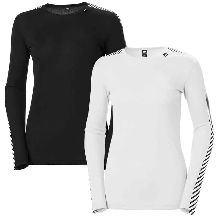 Helly Hansen Womens Lifa Stripe Long Sleeve Crew Base Layer - John Bull Clothing  from  John Bull Clothing
