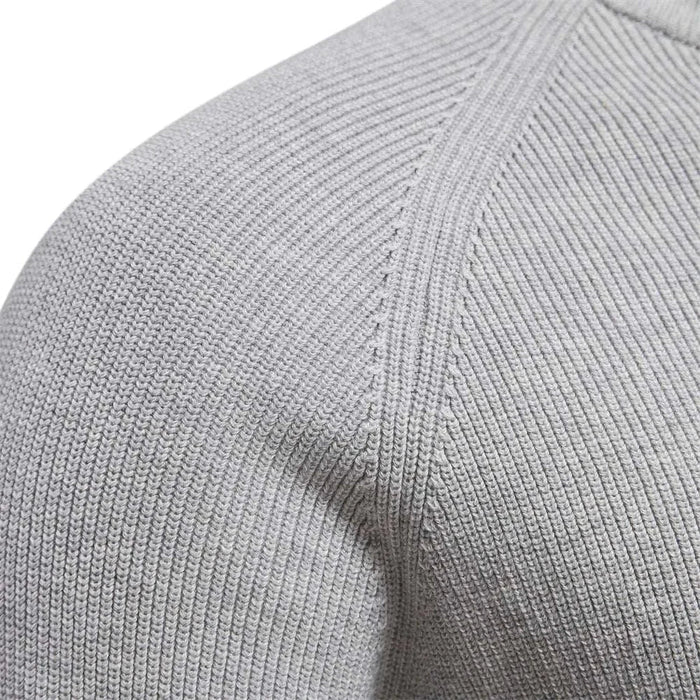 High-collar autumn/winter sweater - AntoniosClothing - LakeBlue