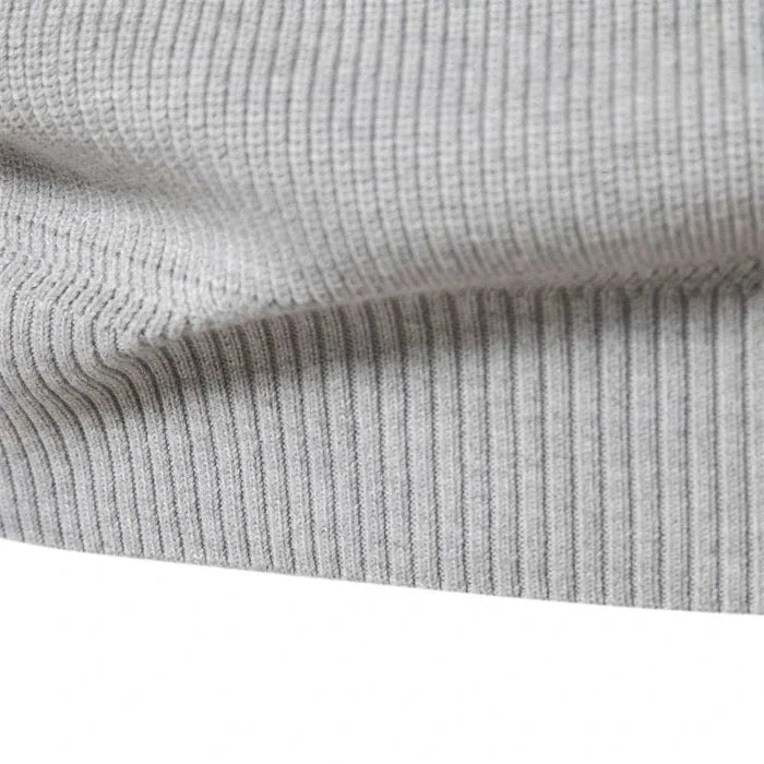 High-collar autumn/winter sweater - AntoniosClothing - LakeBlue