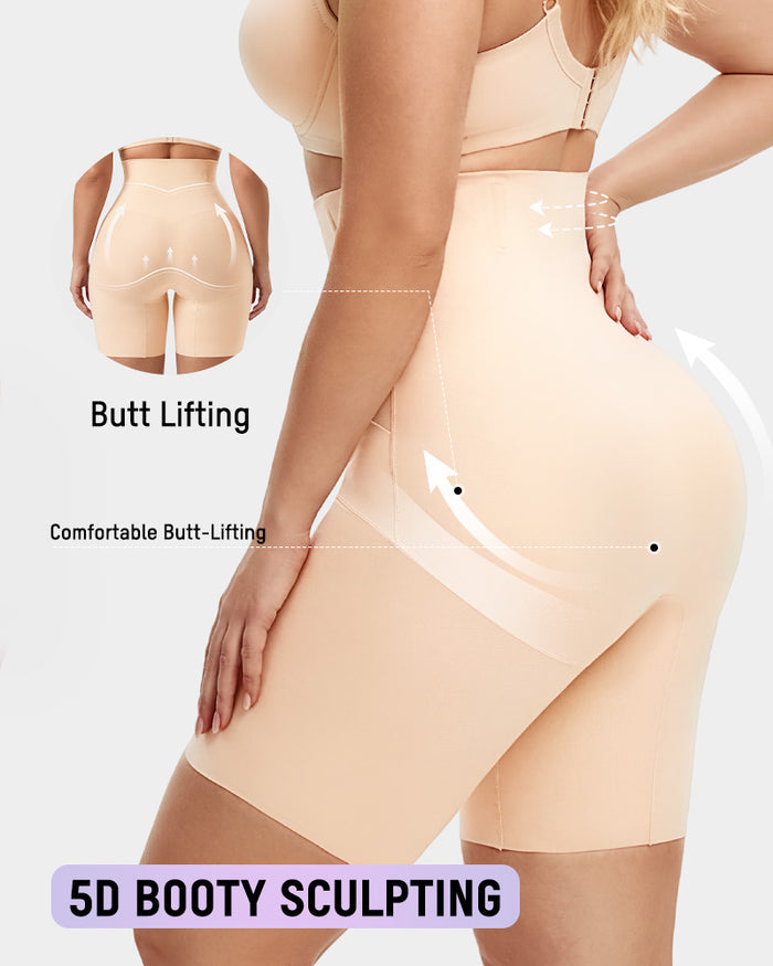 High-Waisted Tummy Control & Butt-Lift Shaper Shorts