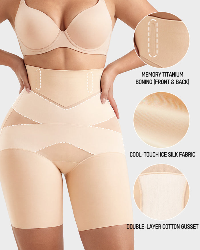 High-Waisted Tummy Control & Butt-Lift Shaper Shorts