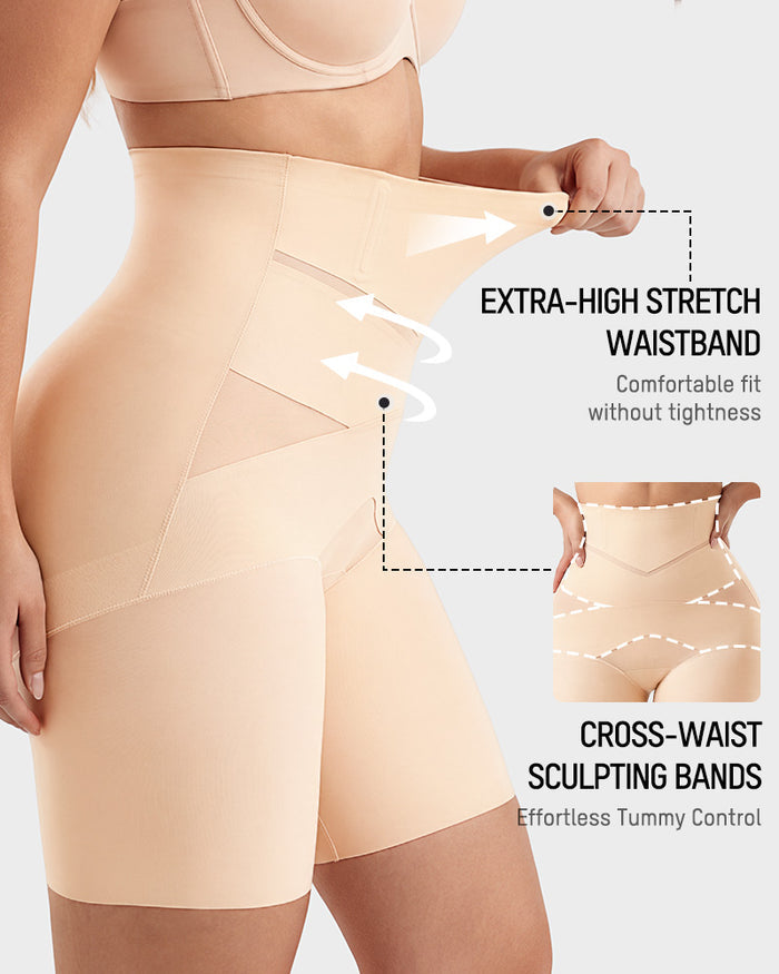 High-Waisted Tummy Control & Butt-Lift Shaper Shorts