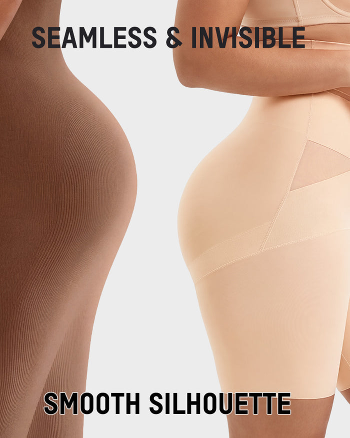 High-Waisted Tummy Control & Butt-Lift Shaper Shorts