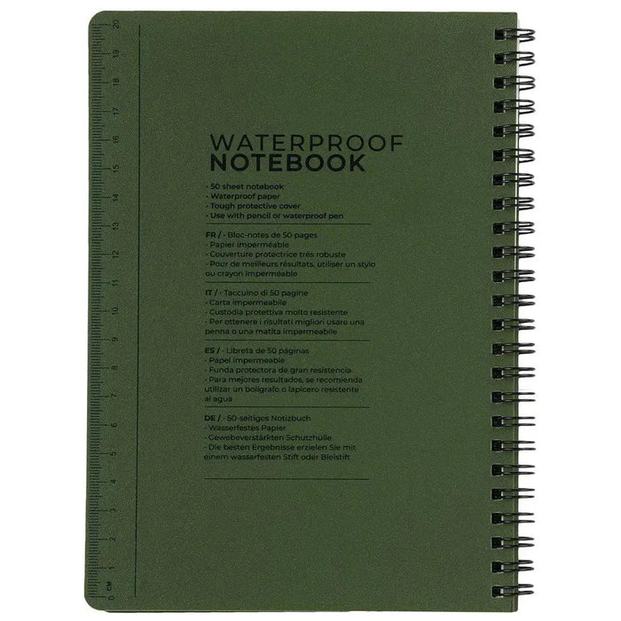 Highlander A5 Waterproof Notebook Olive Green - John Bull Clothing  from  John Bull Clothing