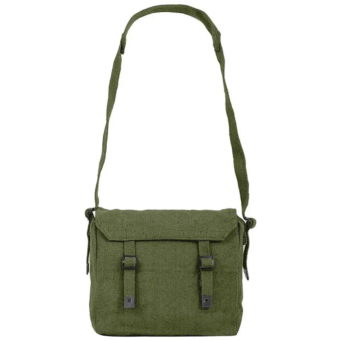 Highlander Canvas Webbing Haversack with Shoulder Strap - John Bull Clothing Olive from  John Bull Clothing