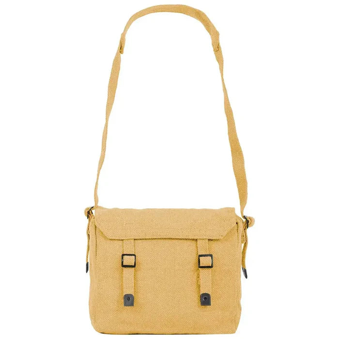 Highlander Canvas Webbing Haversack with Shoulder Strap - John Bull Clothing Beige from  John Bull Clothing