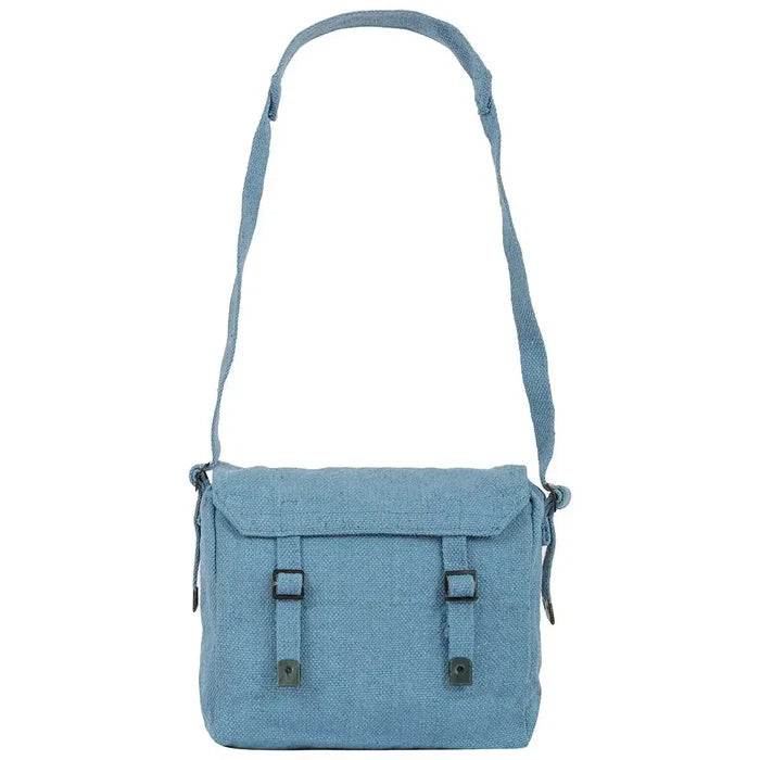 Highlander Canvas Webbing Haversack with Shoulder Strap - John Bull Clothing Blue from  John Bull Clothing