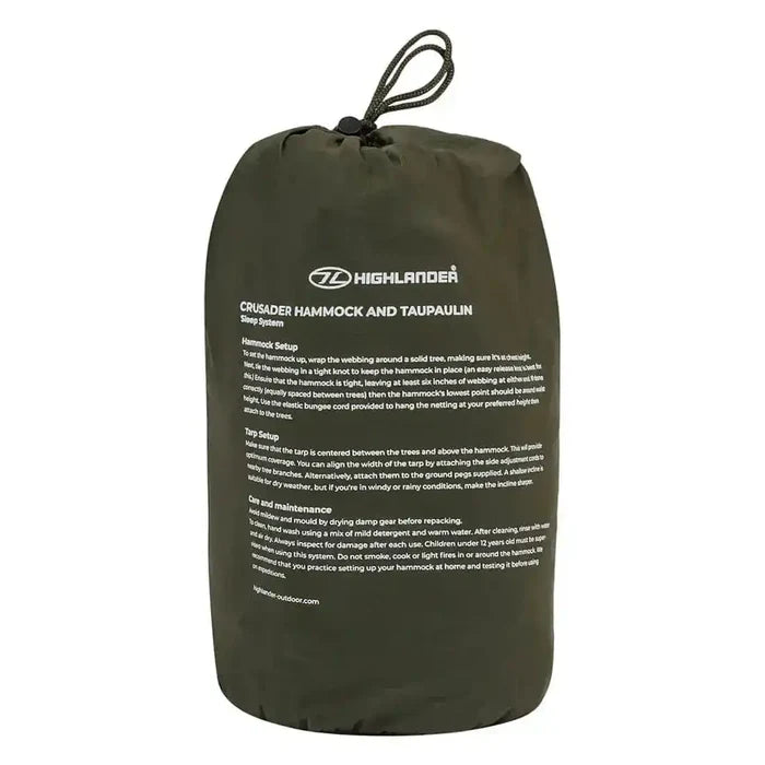 Highlander Crusader Hammock Olive Green - John Bull Clothing  from  John Bull Clothing