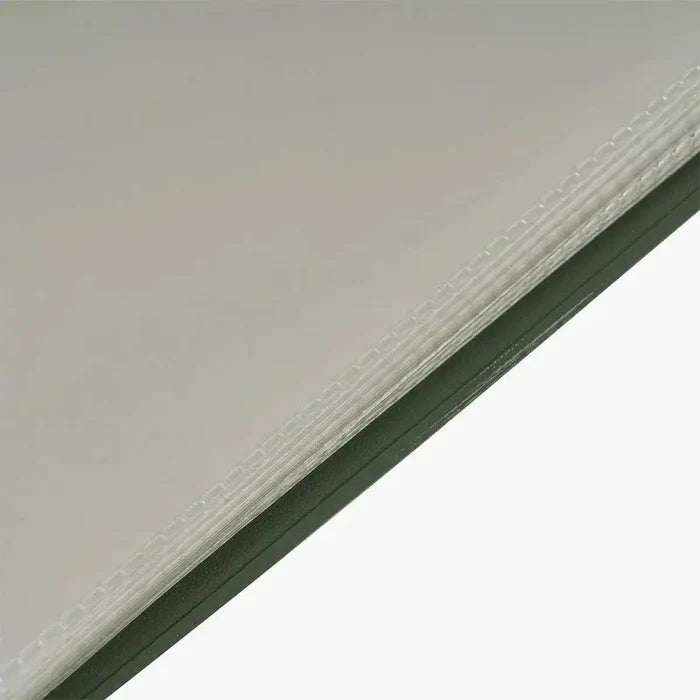 Close-up of Highlander Forces A6 Documents Folder's clear plastic sleeves, showing reinforced edges for durability and long-lasting document protection.  from  John Bull Clothing
