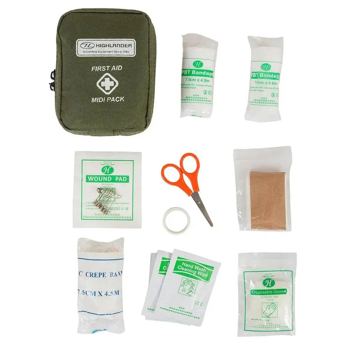 Highlander Military Midi First Aid Kit - John Bull Clothing  from  John Bull Clothing