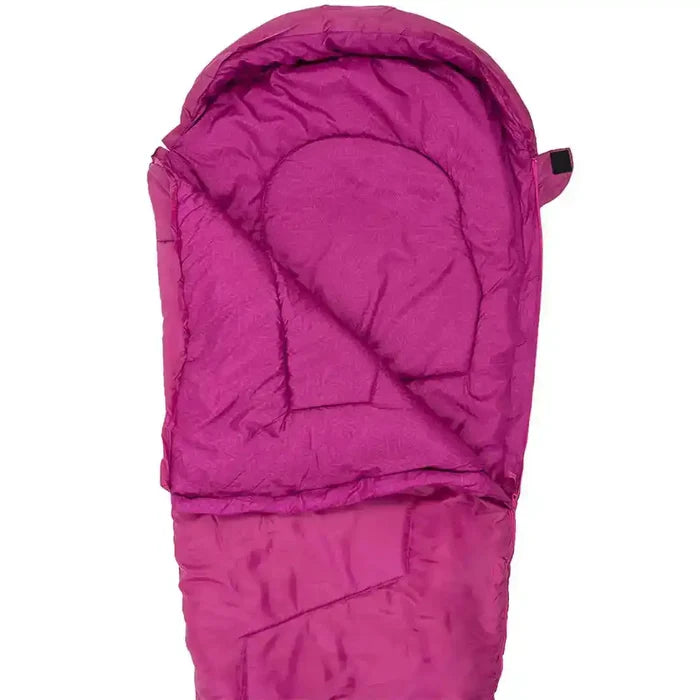Highlander Sleepline Junior Mummy Sleeping Bag - John Bull Clothing Pink from  John Bull Clothing