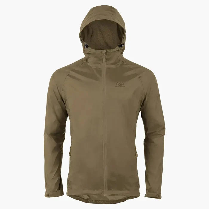 Highlander Stow and Go Waterproof Jacket Highlander Ranger Green from  John Bull Clothing