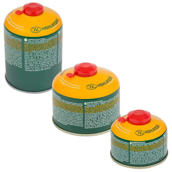 Highlander Valved Camping Gas Cartridge - John Bull Clothing  from  John Bull Clothing