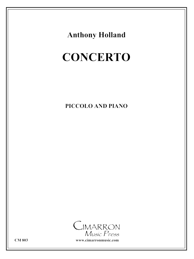 Holland - Concerto for Piccolo - Piccolo Flute and Piano