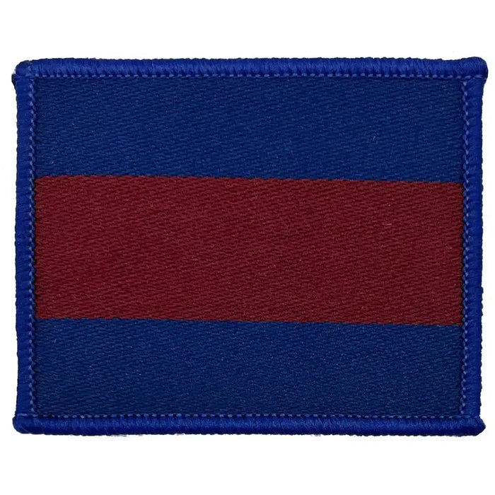 Single Household Division TRF patch with red center stripe and blue borders, regulation design for Guards regiments. 1 Flash from  John Bull Clothing