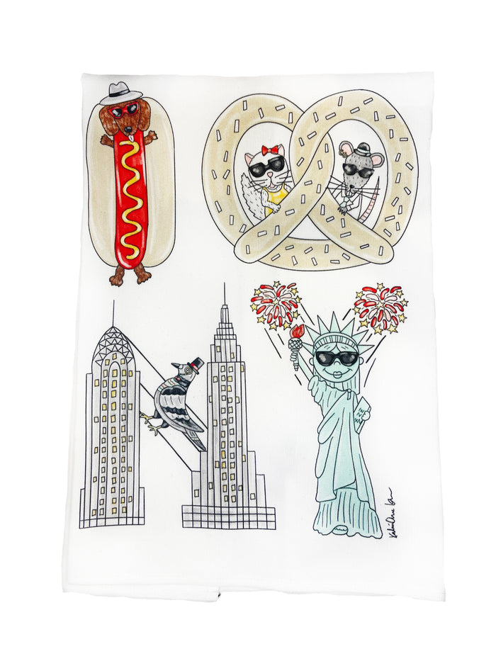 I Pretzel NY Tea Towel