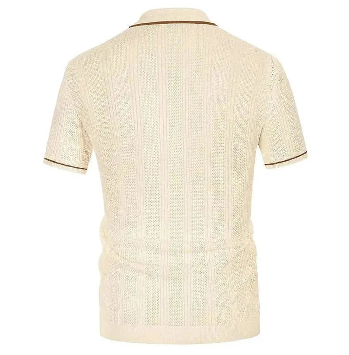 Ice silk summer short sleeve shirt - AntoniosClothing - Black