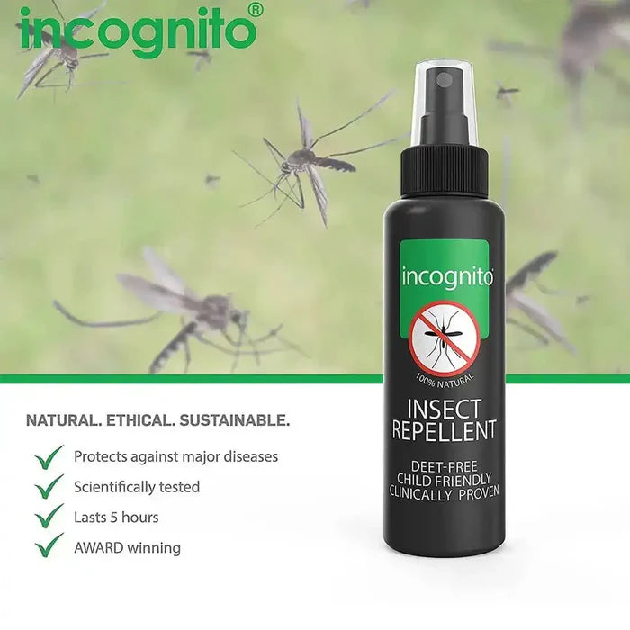 Incognito Deet Free Insect Repellent Spray 100ml - John Bull Clothing  from  John Bull Clothing