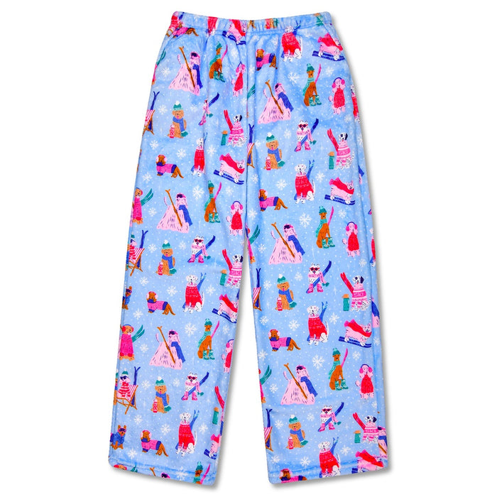 Iscream - Plush Lounge Pants - Ski Dogs
