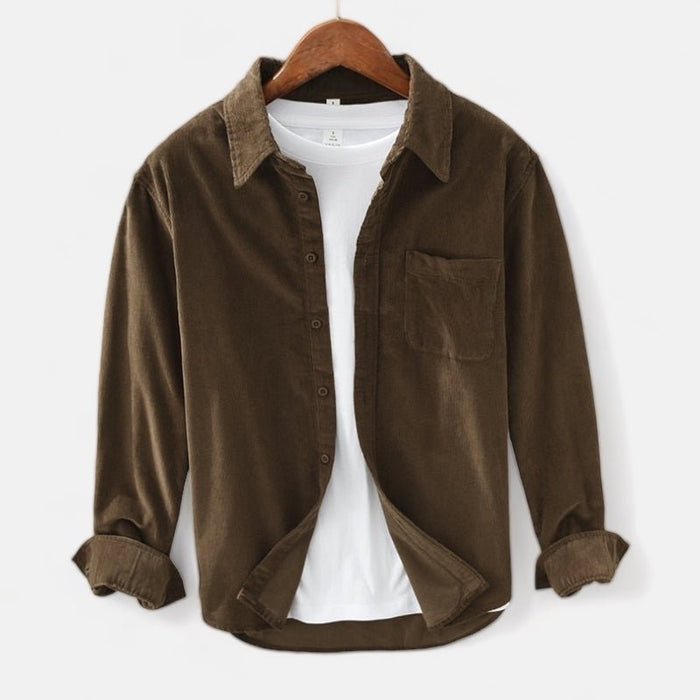 Italian Design Shirt - AntoniosClothing - Coffee