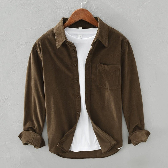 Italian Design Shirt - AntoniosClothing - Coffee